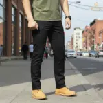Performance Utility 10 Pocket Twill Stitch Cargo Gabardine Pants - Black