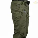 Performance Utility 10 Pocket Twill Stitch Cargo Gabardine Pants - Olive - Image 2