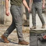 Strike Force 10 Pocket Twill Stitch Cargo Gabardine Pants - Gray - Image 2