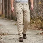 Strike Force 10 Pocket Twill Stitch Cargo Gabardine Pants - Khaki